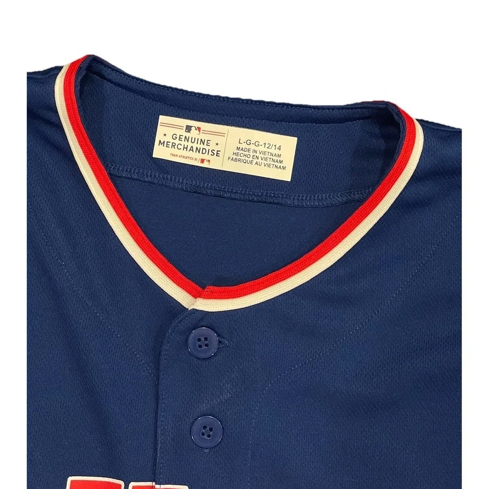 Chicago Cubs Christopher‎ Morel #5 Navy Blue Jersey Youth Large 12/14 MLB